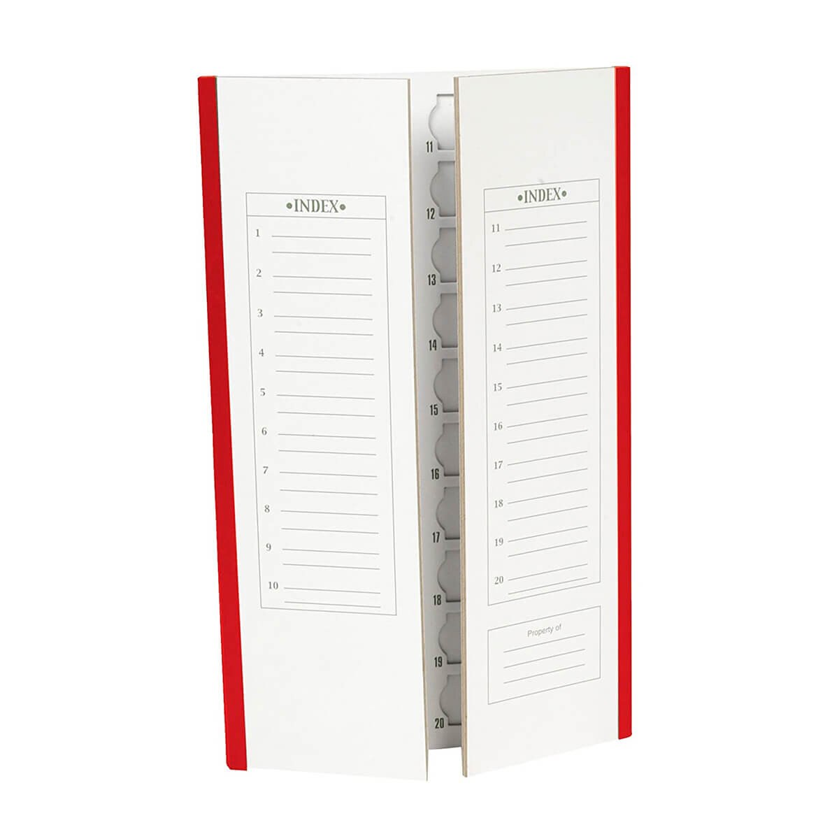 Cardboard Slide Folder, red